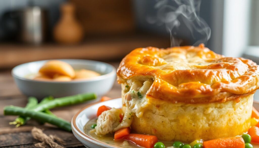 Quick Chicken Pot Pie Using Cream of Chicken Soup