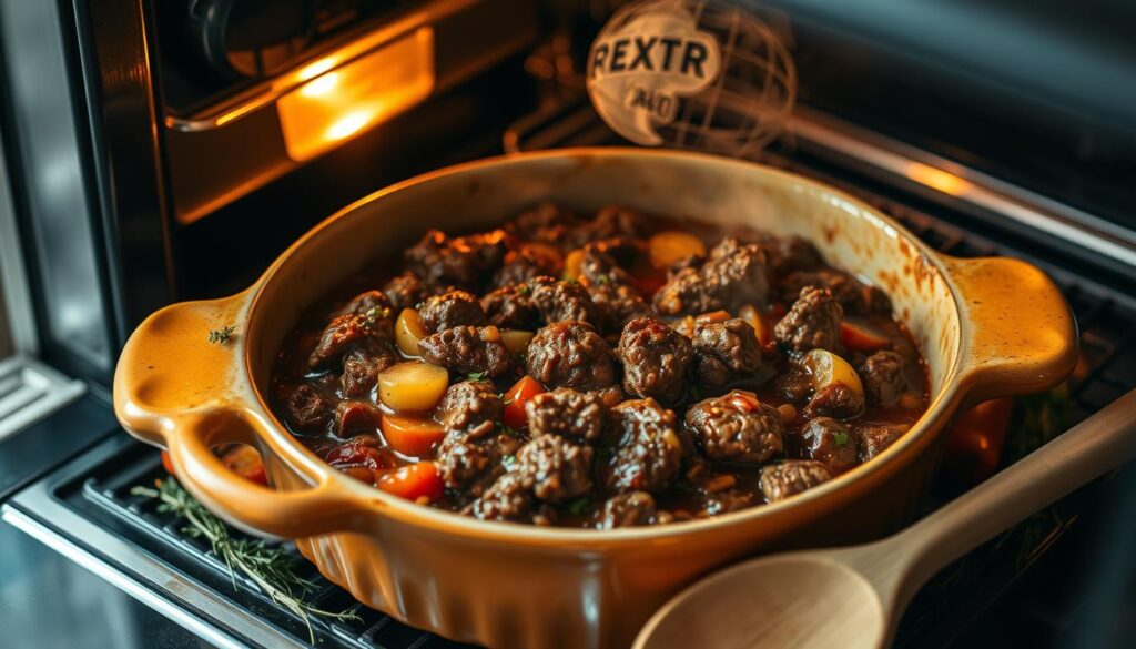 Reheating beef casseroles